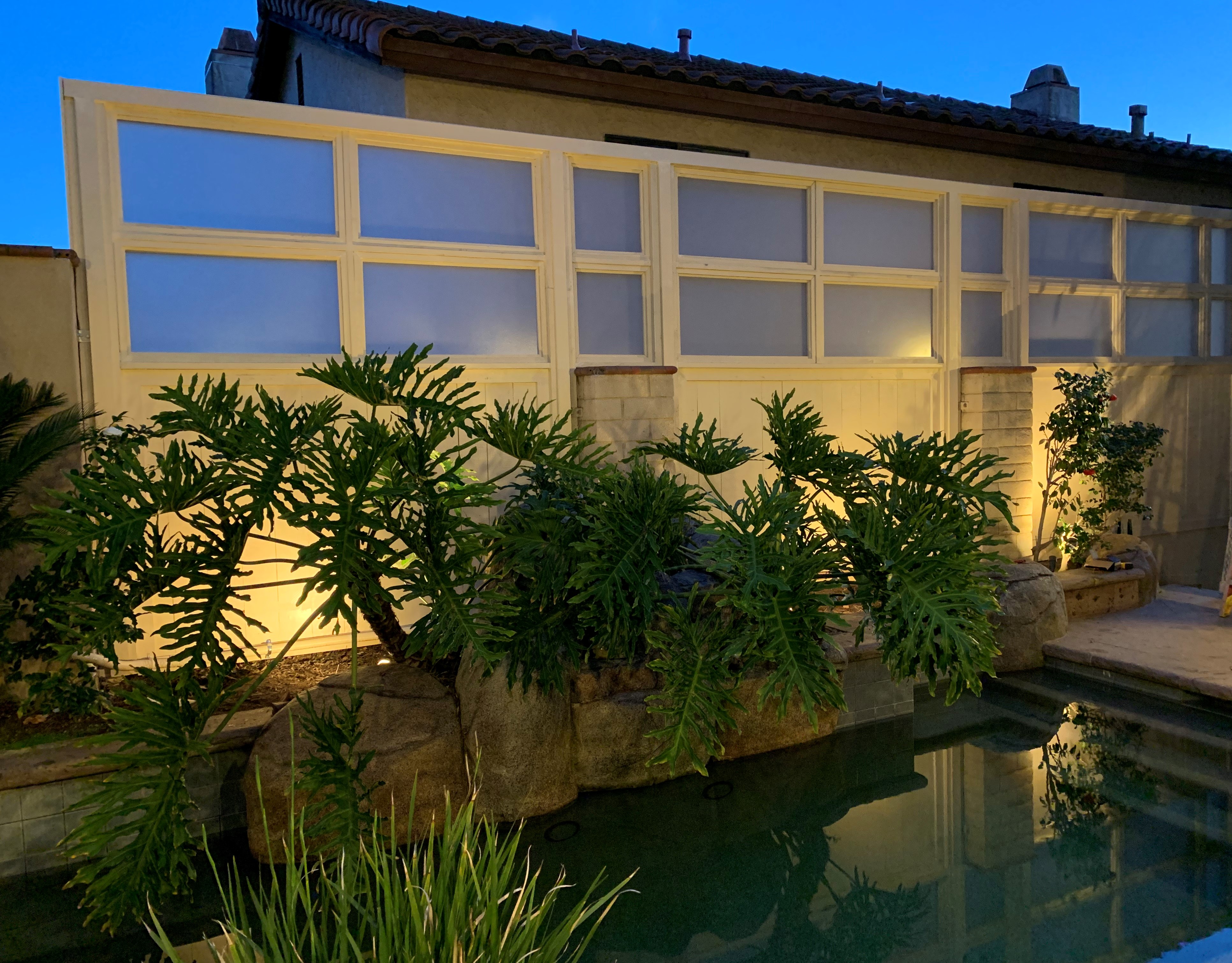 Privacy Fence Using Frost Acrylic