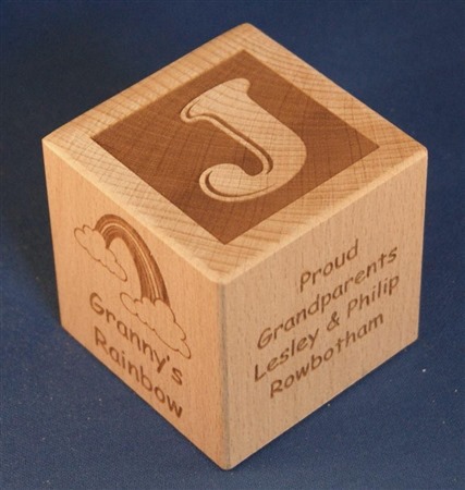 Engraved wooden cubes 15