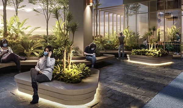 SEATING AREA AND URBAN FARMING