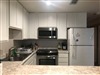 Stainless built in microwave and stove
