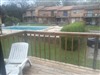 view of pool from back deck
