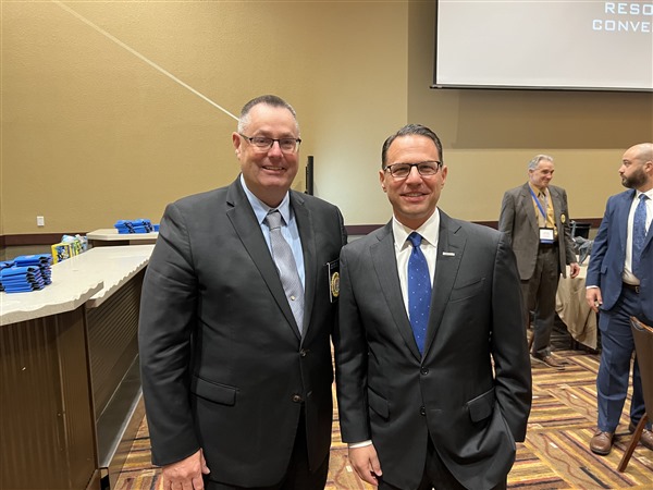 President David Splain with Attorney General Josh Shapio