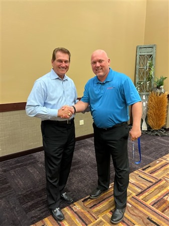 DataWorkPlus Company Representative Dan Allen with Joe Theisman