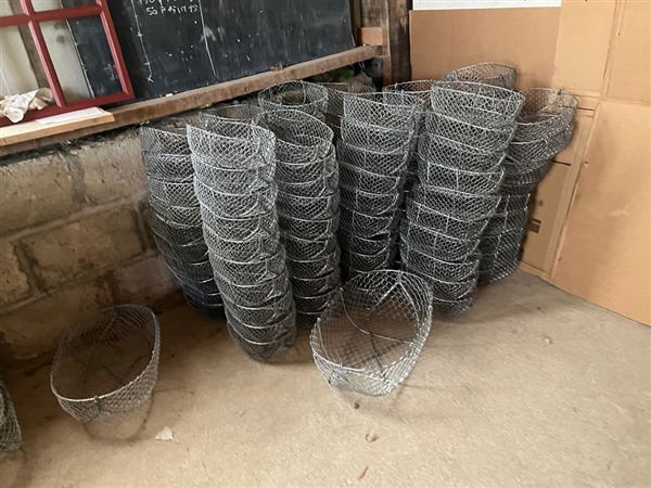 Heavy-Duty Woven Galvanized Baskets