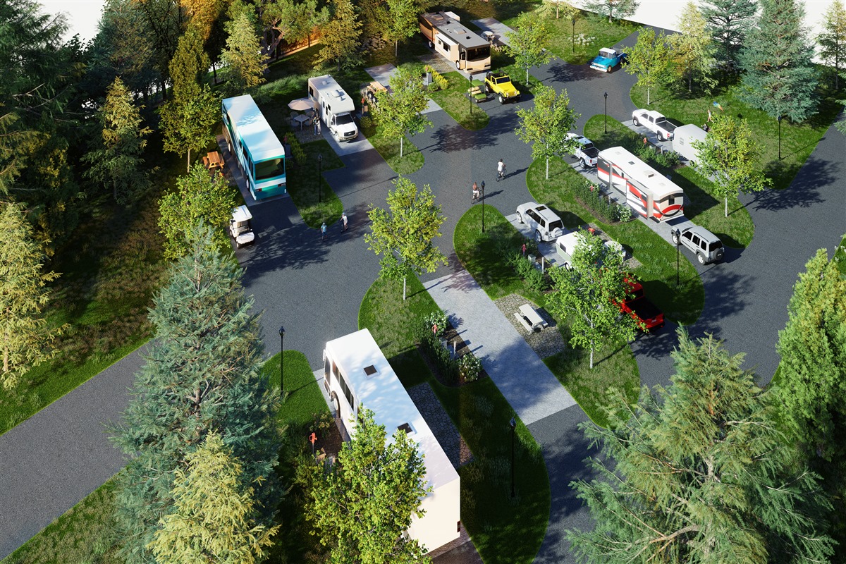 Nice Rv Park Layout Rv Park Design Ideas