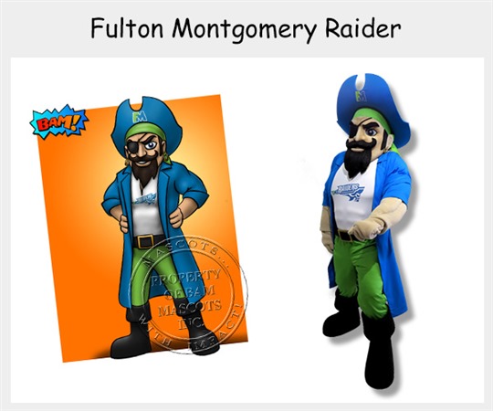 Arthur The Pirate Mascot Costume  Mascot Makers - Custom mascots