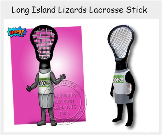 RARE LONG ISLAND NY LIZARDS “SPIKE” LACROSSE LAX MASCOT BOBBLEHEAD SGA - NO  BOX