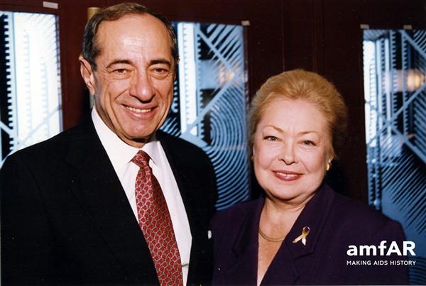 Governor Mario Cuomo and Dr. Mathilde Krim