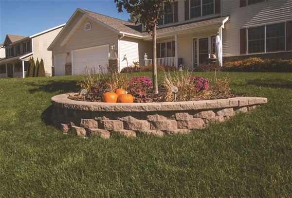 Cottage stone hot sale retaining wall