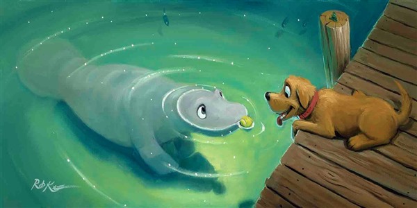 Beau Dog charm - Friends Along The Way by Rob Kaz – Rob Kaz Art