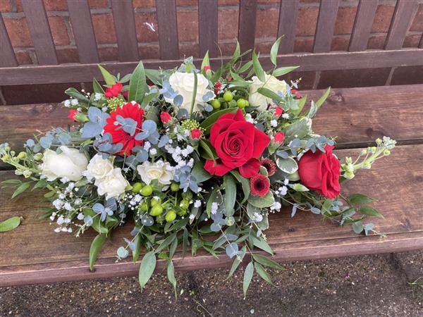 Posy Wild look Red and white