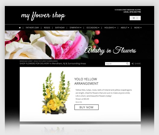 flower shop website template