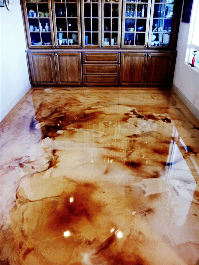 Mocha Marble Floor Epoxy Resin Countertop Epoxy 