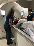 Patient undergoes treatment planning CT simulation
