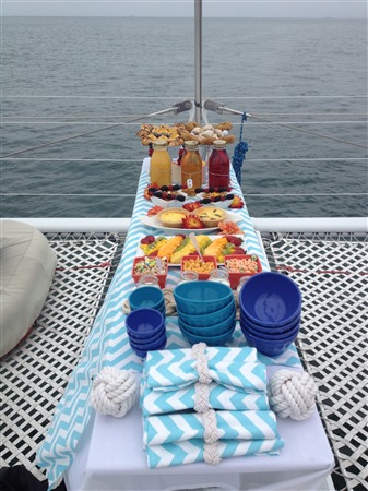 catarmaran wedding full view trampoline