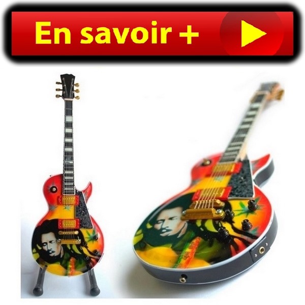 Music Legend Collection Aimant guitare réfrigérateur métal en forme de résinate 